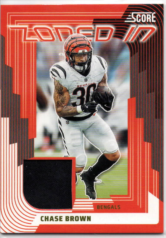 NFL - 2025 Panini Zoned In Relic - Chase Brown - ZON-CBN - NM