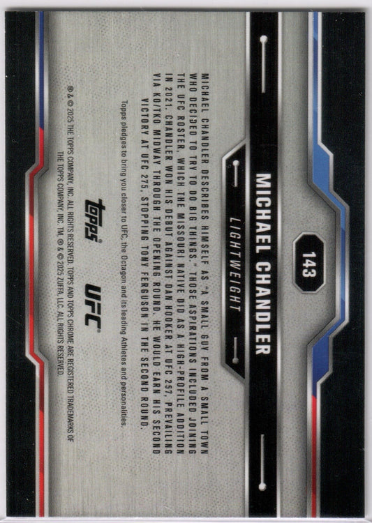 UFC - 2025 Topps Chrome - Michael Chandler - SEPIA REFRACTOR - #143 - NM