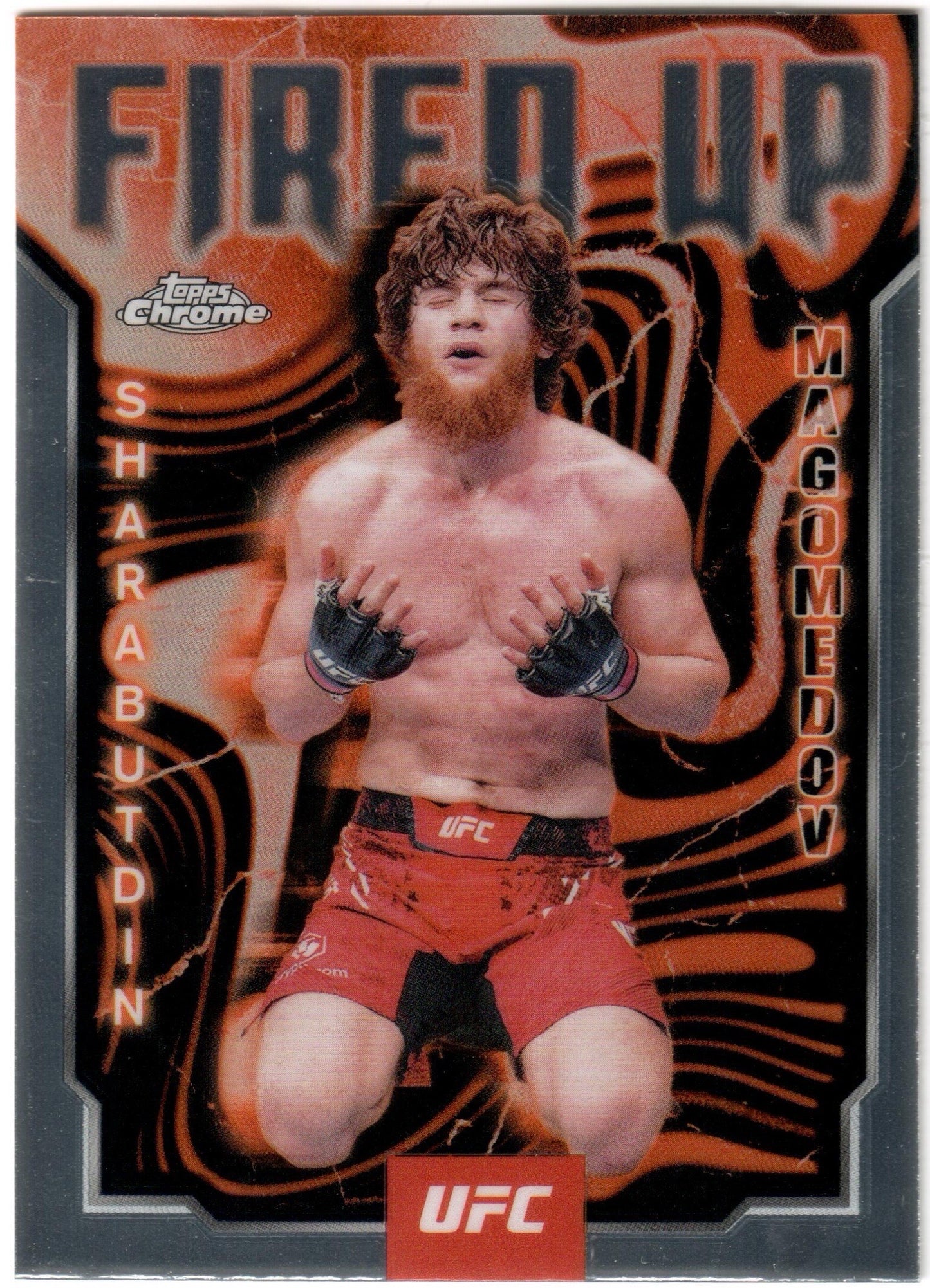 UFC - 2025 Topps Chrome - Sharabutdin Magomedov - FIRED UP - #FUP-14 - NM