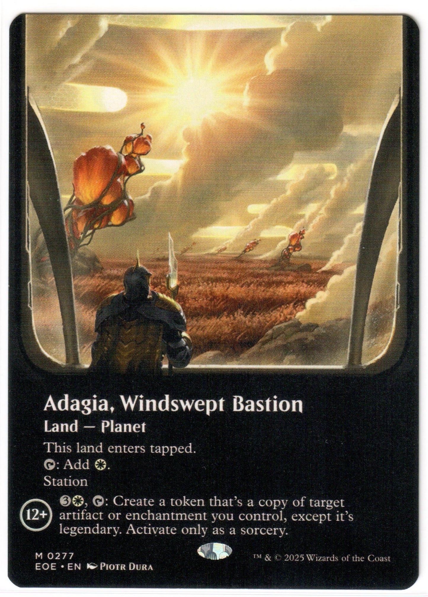 Magic the Gathering - Adagia, Windswept Bastion Borderless - MYTHIC - Edge of Eternities - Mint