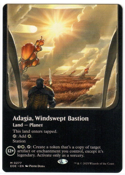 Magic the Gathering - Adagia, Windswept Bastion Borderless - MYTHIC - Edge of Eternities - Mint