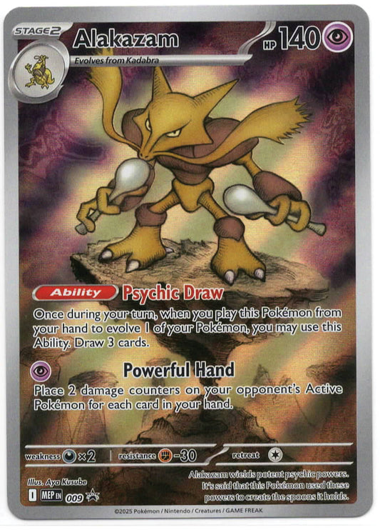 Pokemon TCG - Alakazam - 009 - ME: Mega Evolution Promo - Promo - Near Mint