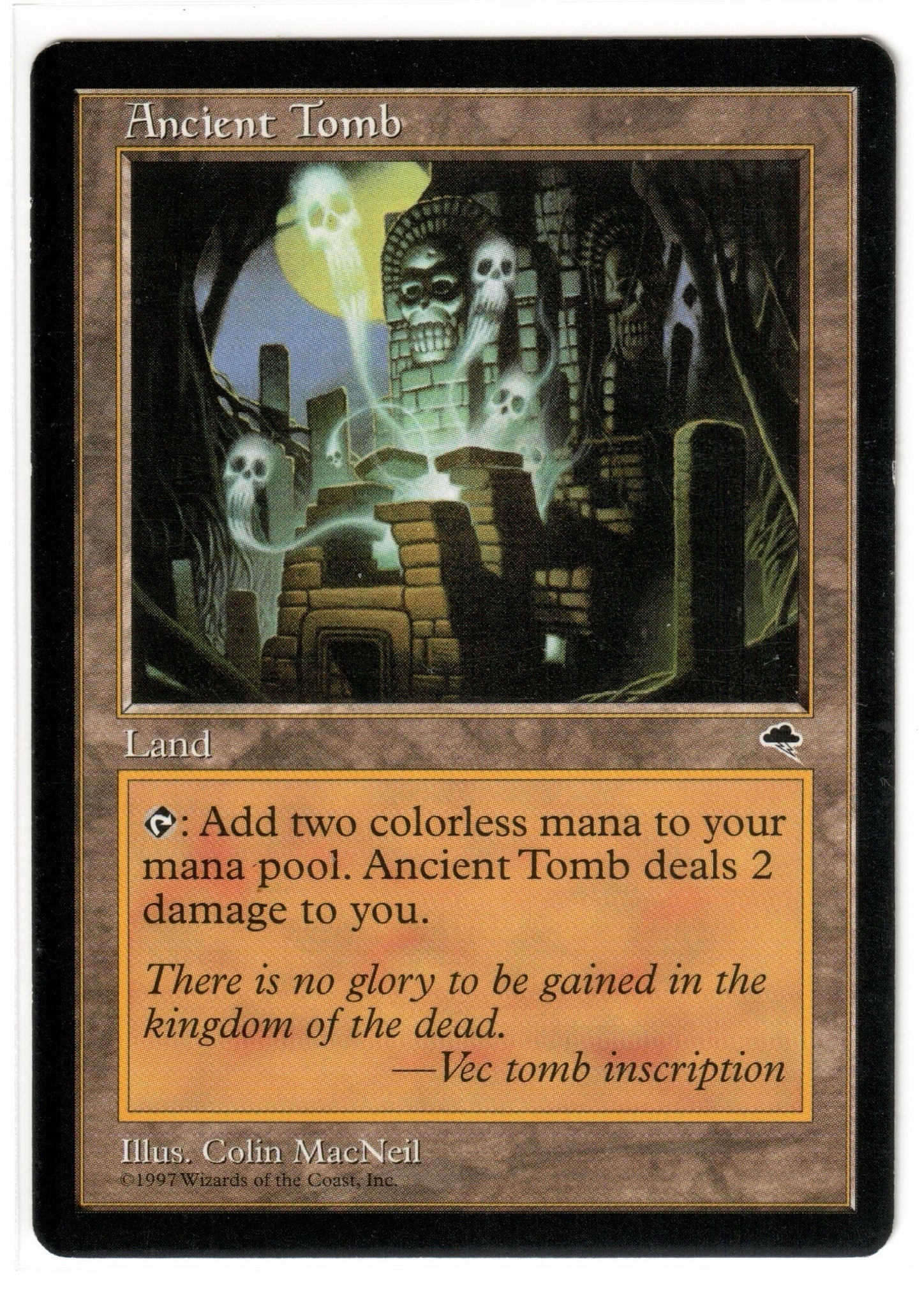 Magic the Gathering - Ancient Tomb - RARE - Tempest - Lightly Played/Near Mint