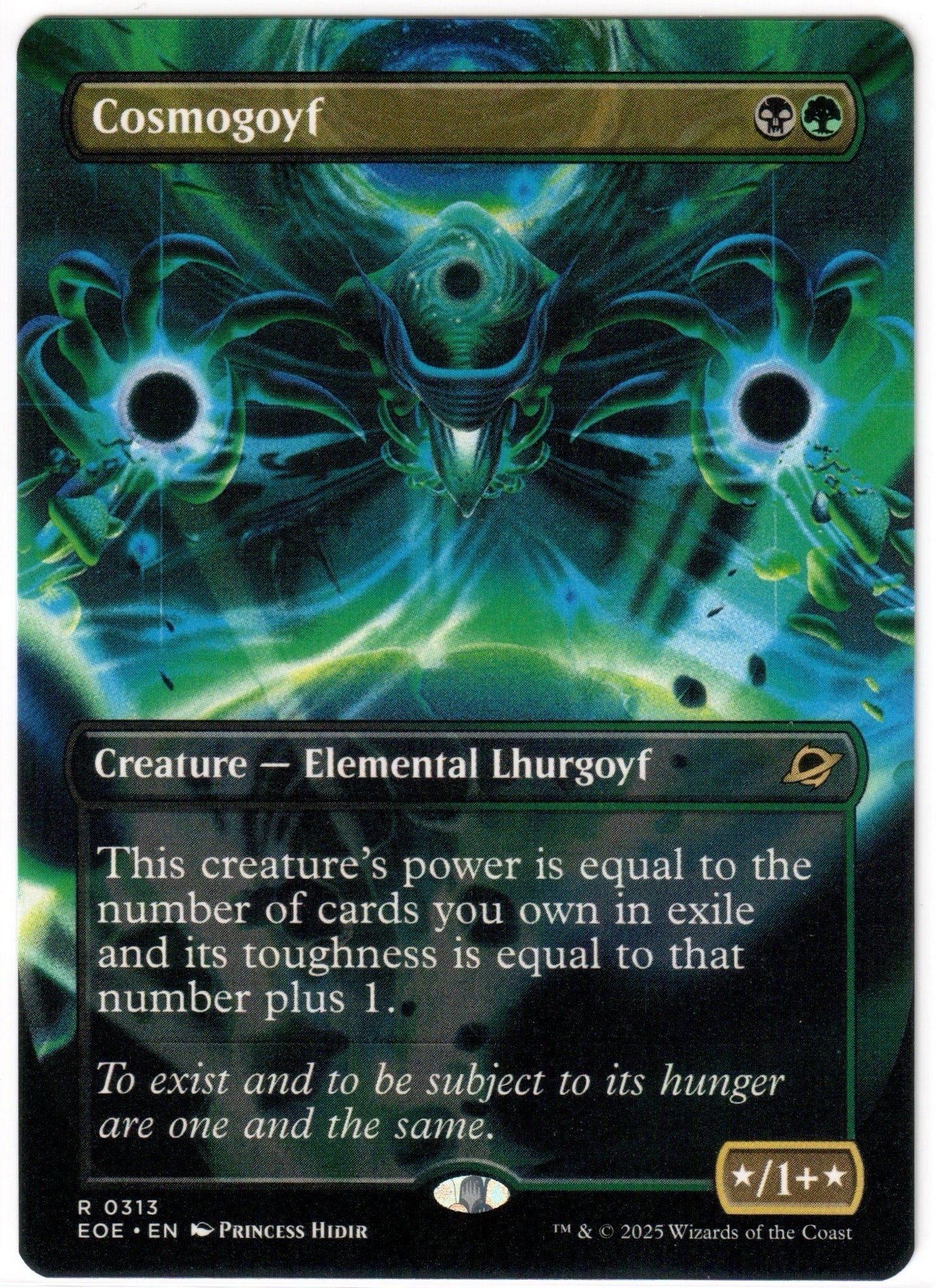 Magic the Gathering - Cosmogoyf Borderless - RARE - Edge of Eternities - Mint