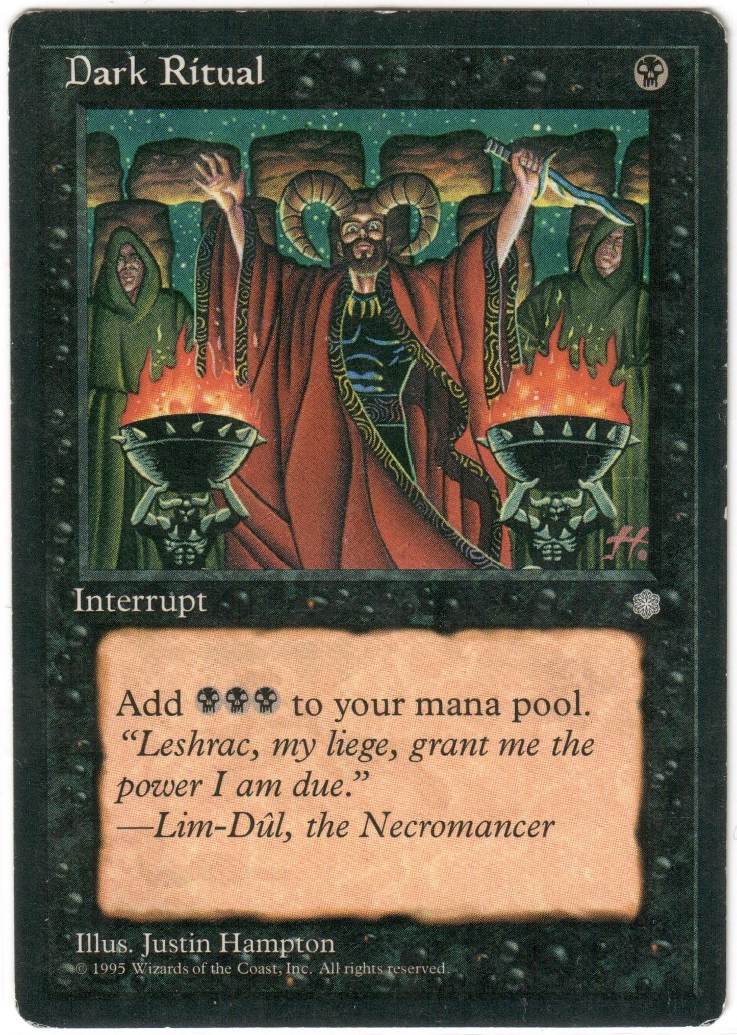 Magic the Gathering - Dark Ritual - Ice Age - MP+/LP-