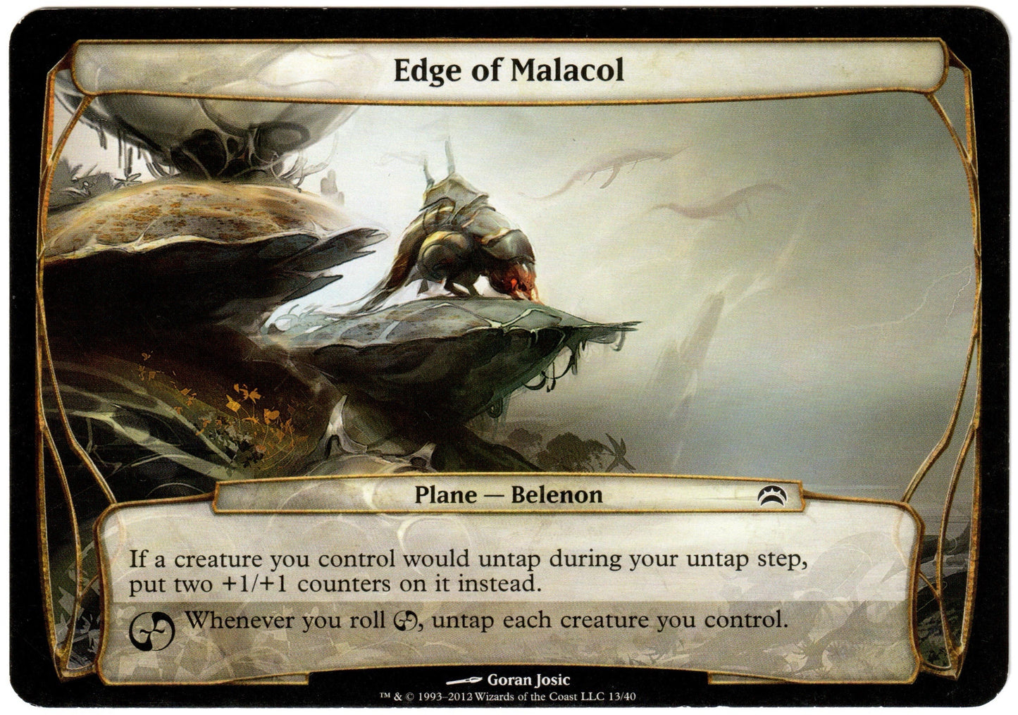 Magic the Gathering - Edge of Malacol (Oversized) - Planechase 2012 - Lightly Played