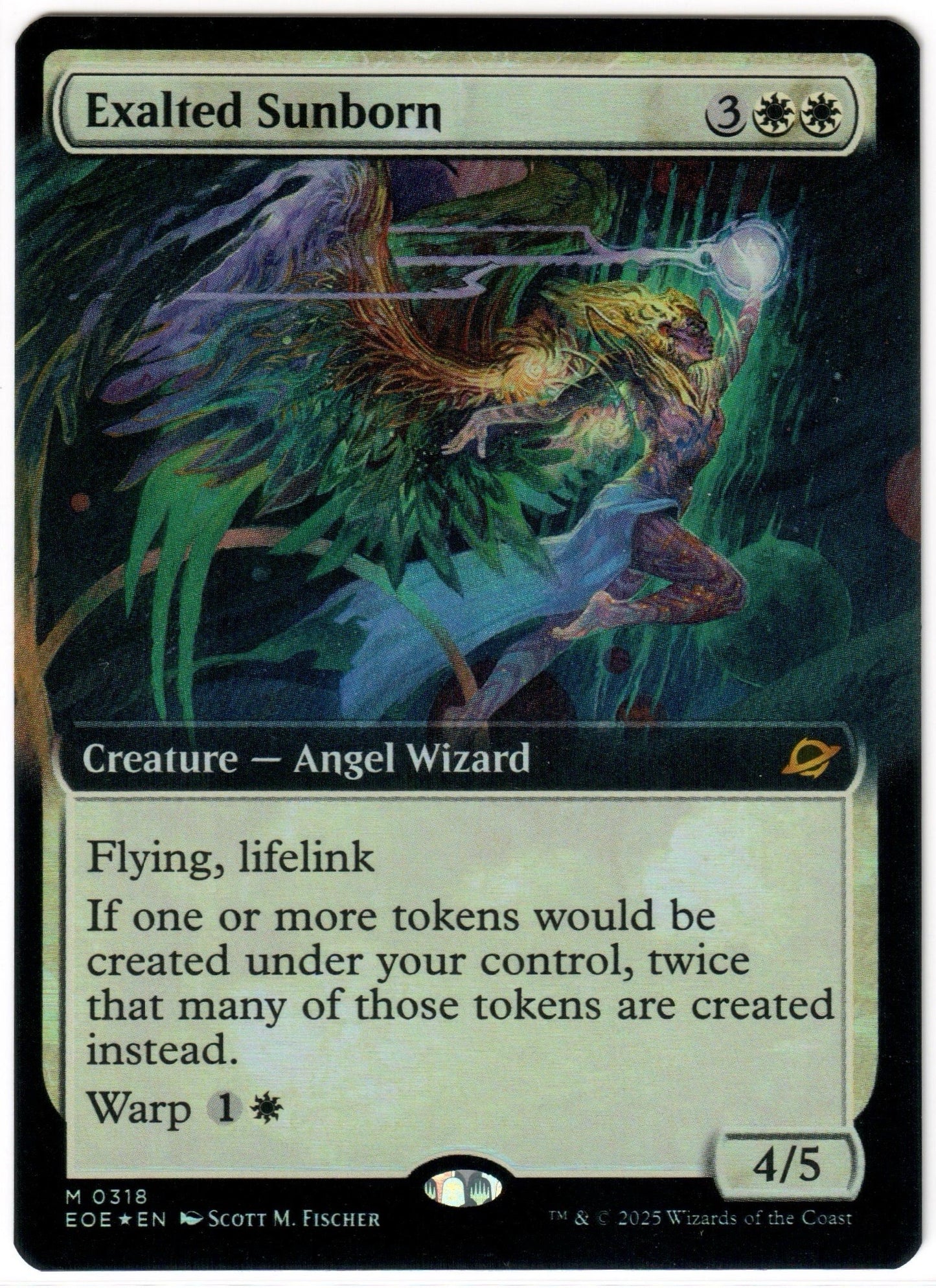 Magic the Gathering - Exalted Sunborn Extended Art FOIL - MYTHIC - Edge of Eternities - Mint