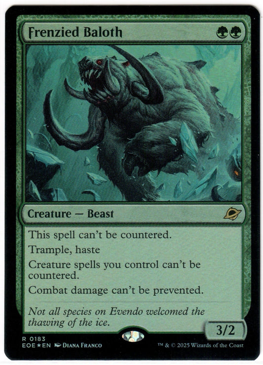 Magic the Gathering - Frenzied Baloth - Foil - RARE - Edge of Eternities - Mint