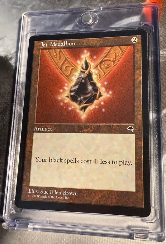 Magic the Gathering - Jet Medallion - RARE - Tempest - Lightly Played