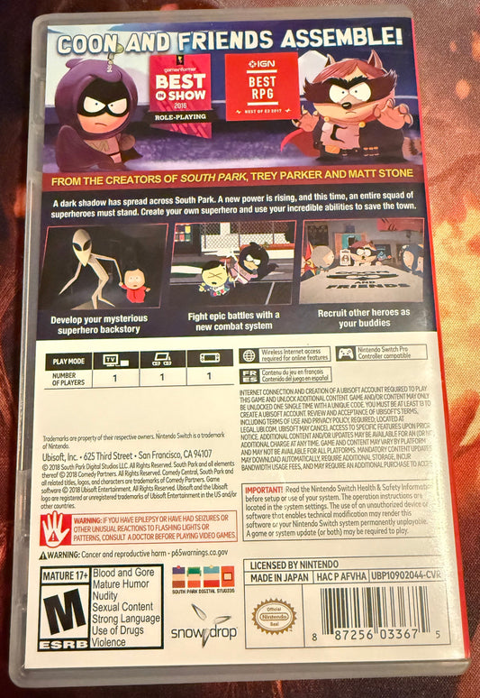 Nintendo Switch - South Park: The Fractured But Whole - Used - Like New