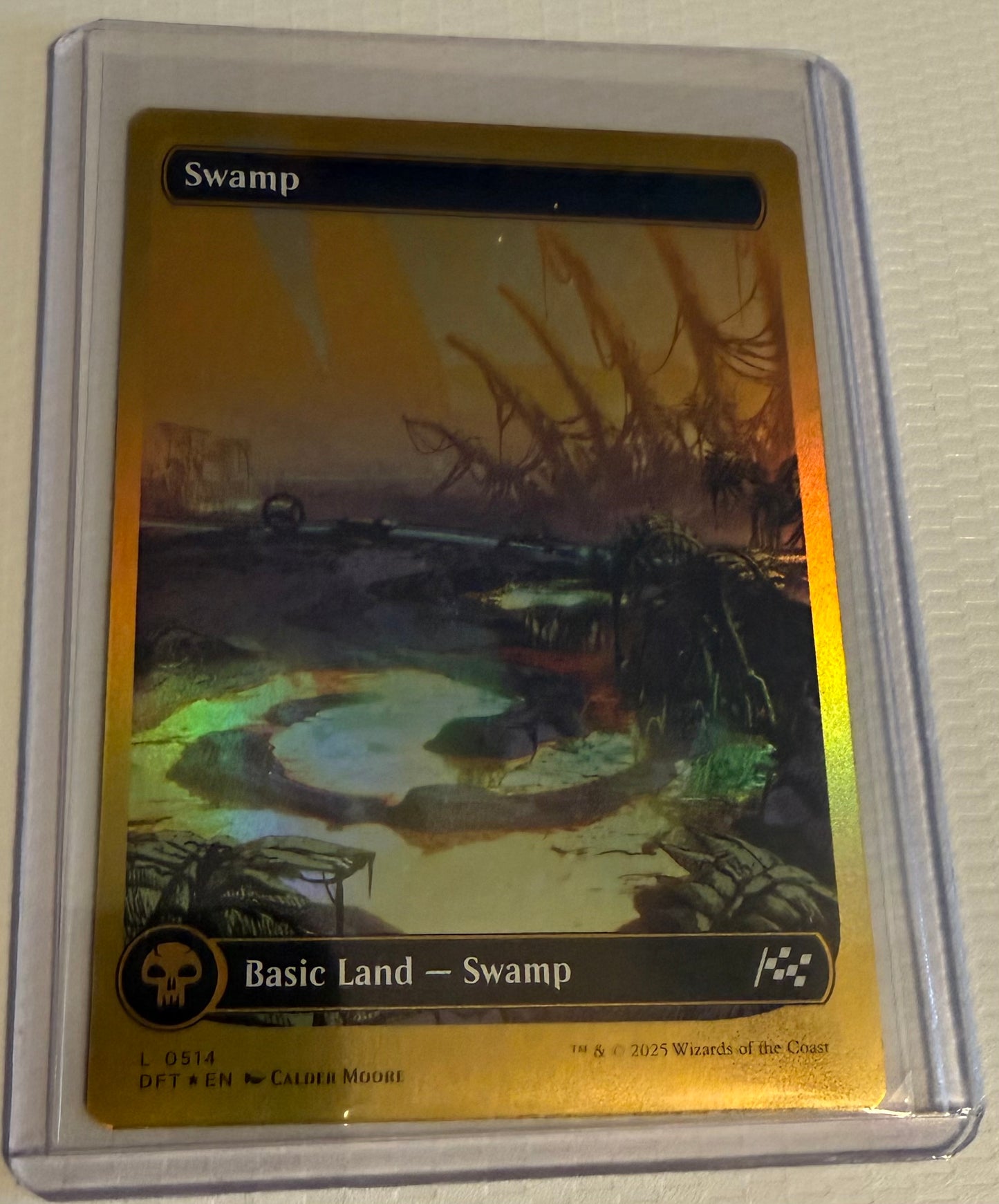 Magic the Gathering - Swamp First-Place Foil - RARE - Aetherdrift - Mint