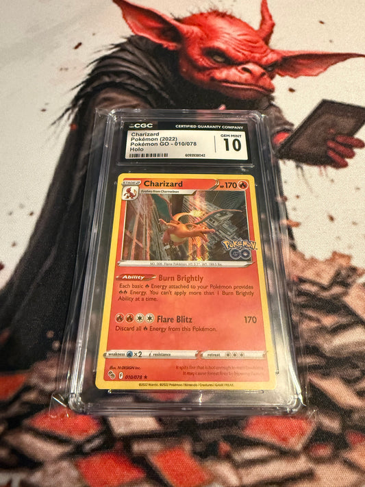 Pokemon TCG - 2022 Pokemon Go Stamped - Charizard - #010/078 - GEM MINT - CGC 10
