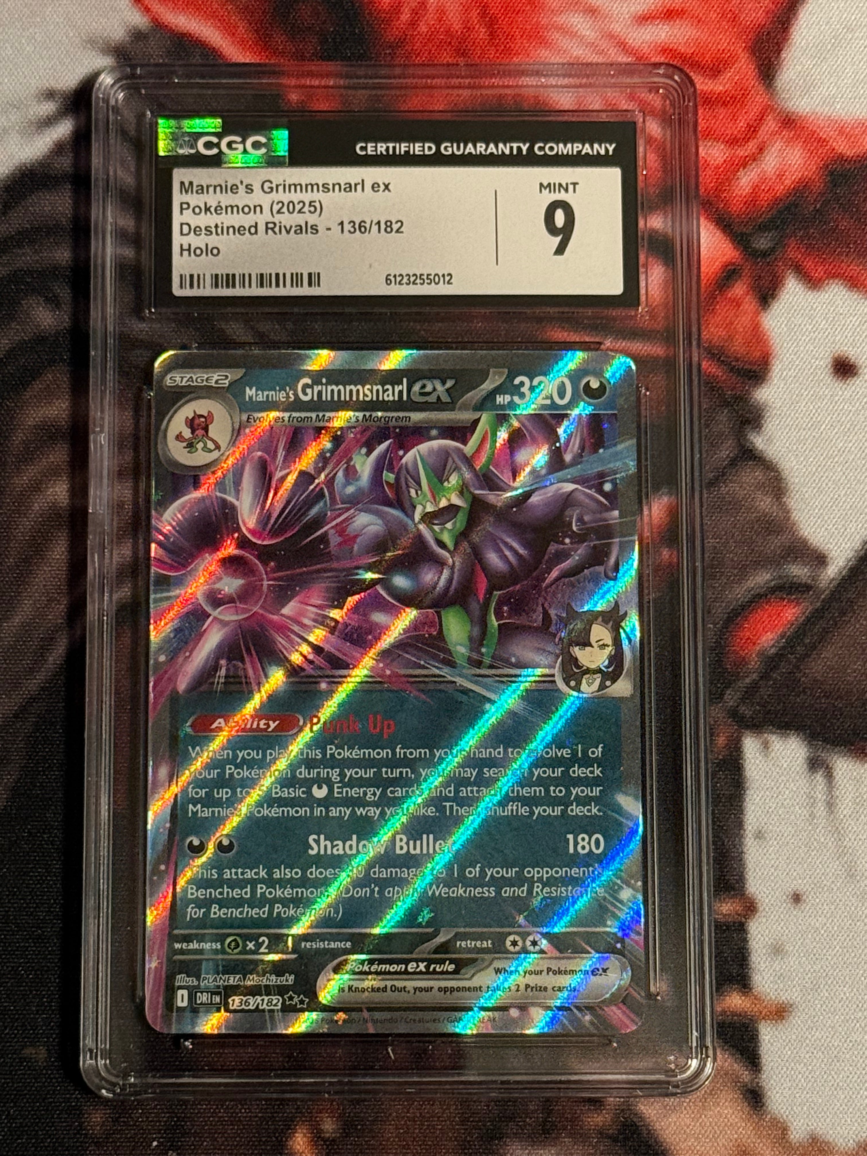 Pokemon TCG - 2025 Destined Rivals - Marnie's Grimmsnarl ex - #136