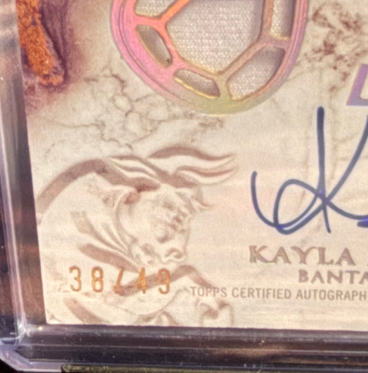 UFC - 2025 Topps Royalty- Kayla Harrison - SERIALIZED PATCH AUTO (38/49) Supreme Royalty Signature Series - #SUR-KH - NM/M