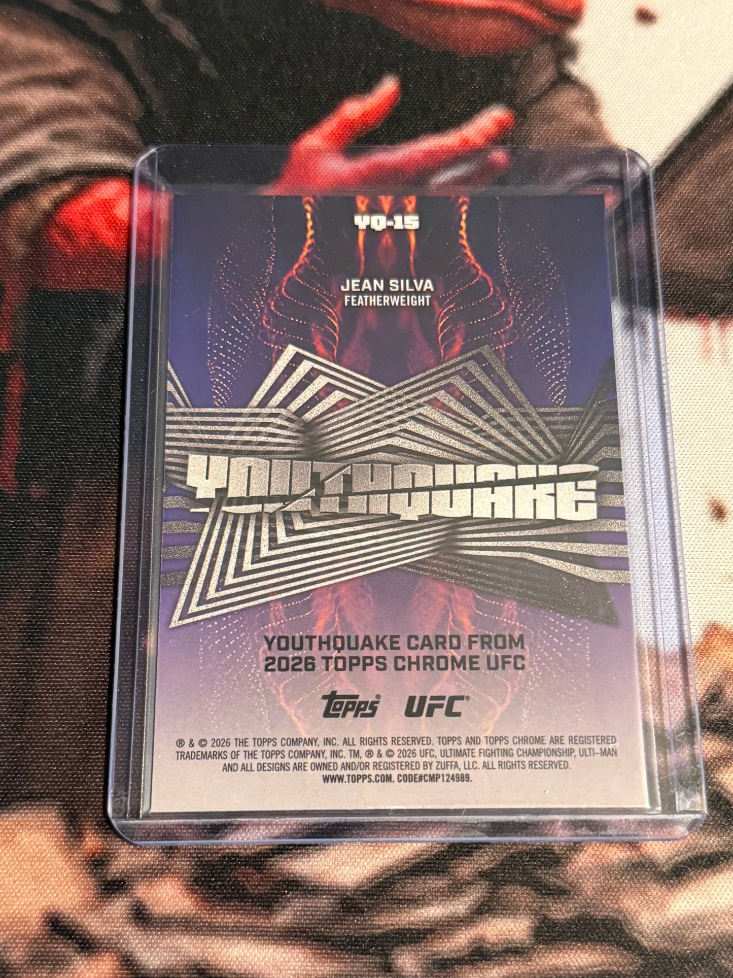 UFC - 2026 Topps Chrome - Jean Silva YOUTHQUAKE - #YQ-15 - NM/M
