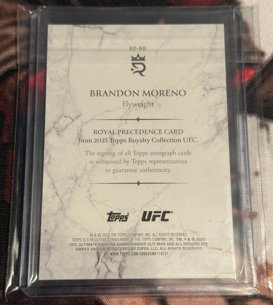 UFC - 2025 Topps Royalty - Brandon Moreno Precedence Auto /10 - #RP-BR - Mint