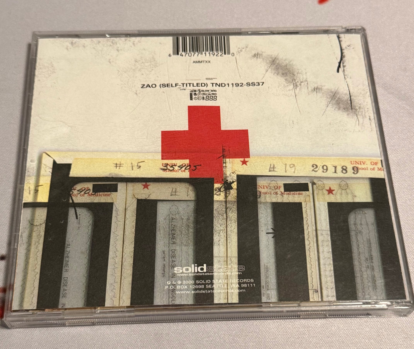 Zao - (Self-Titled) - 2000 - Solid State Records - Used - Excellent