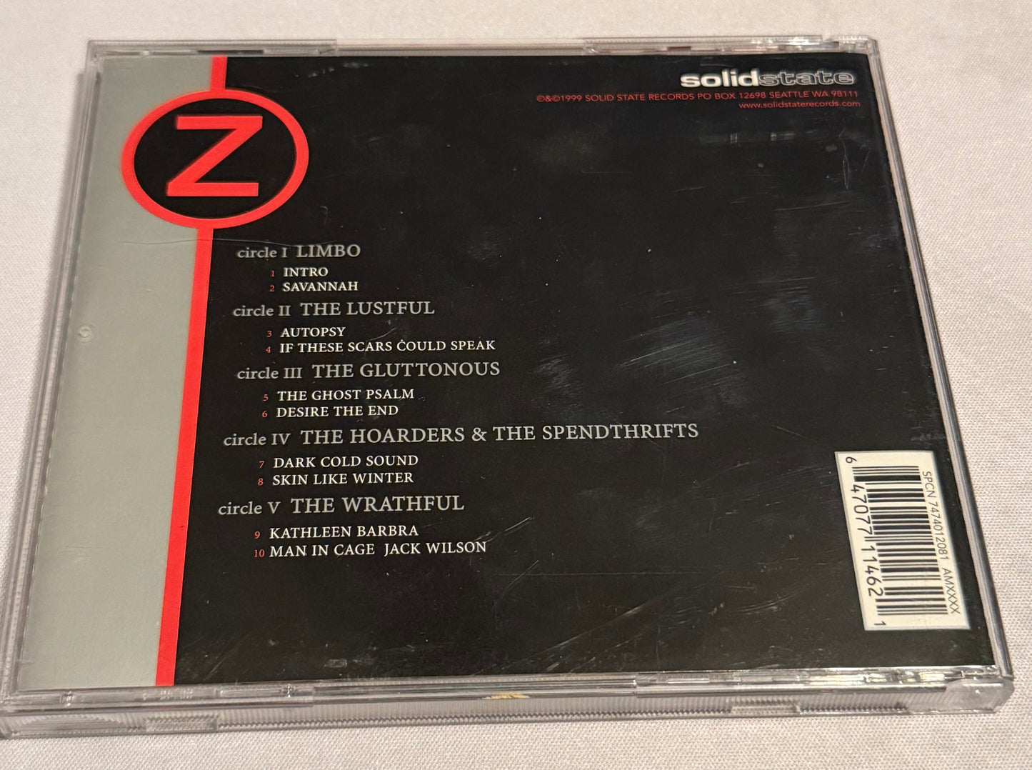 Zao - Liberate te ex Inferis - 1999 - Solid State Records - Used - Excellent