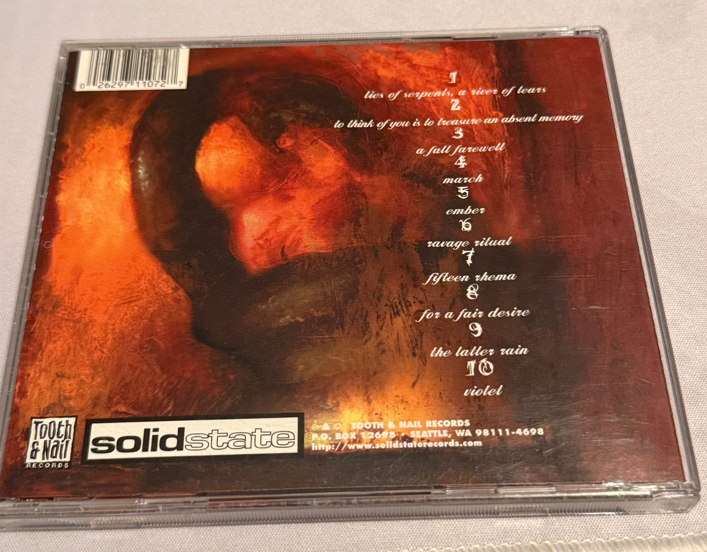 Zao - Where Blood and Fire Bring Rest - 1998 - Solid State Records - Used - Excellent