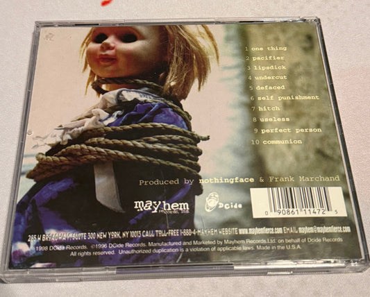 Nothingface - Pacifier - 1996 - DCide Records - Used - Excellent
