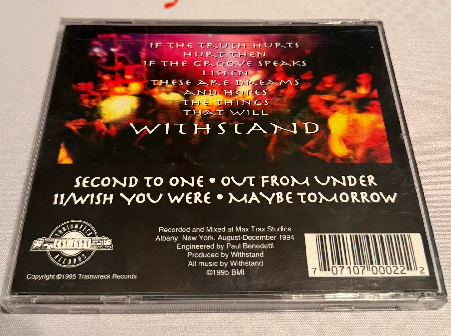 Withstand - Light of a New Day - 1995 - Trainwreck Records - Used - Excellent