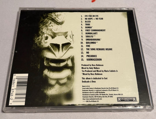 Soulfly - Self Titled - 1998 - Roadrunner Records - Used - Excellent
