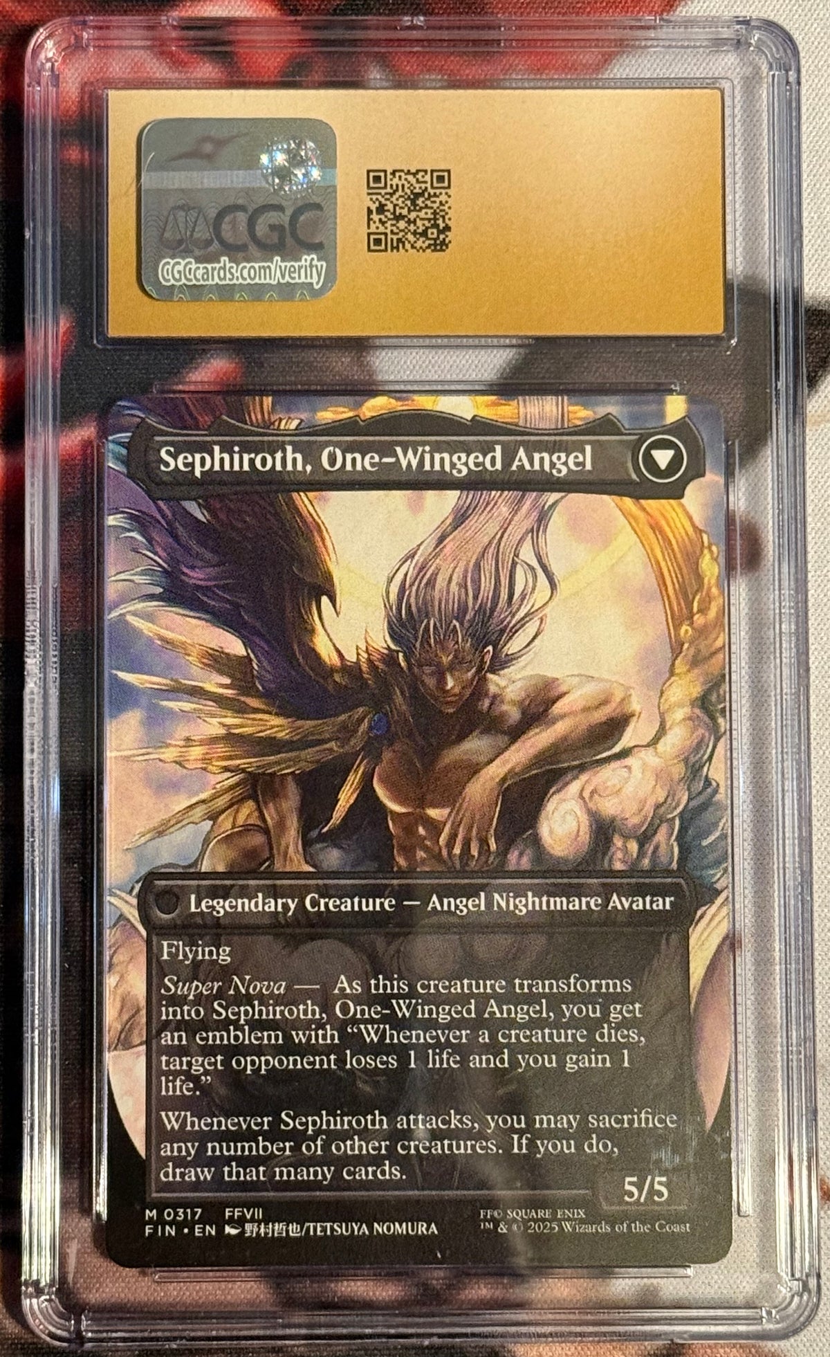 Magic the Gathering - Sephiroth, Fabled Soldier Borderless - Final Fantasy - #0317 - CGC PRISTINE 10
