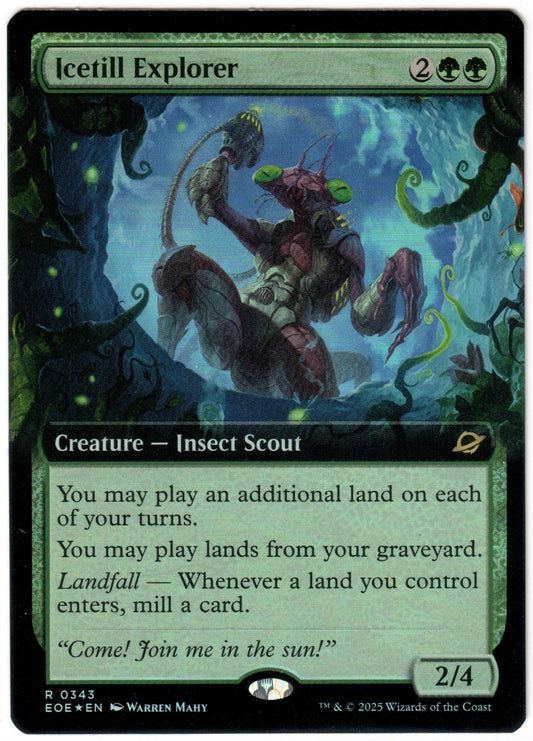 Magic the Gathering - Icetill Explorer Extended Art FOIL - RARE - Edge of Eternities - NM