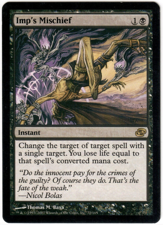 Magic the Gathering - Imp's Mischief - RARE - Planar Chaos - LP+/NM-