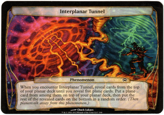 Magic the Gathering - Interplanar Tunnel (Oversized) - Planechase 2012 - Moderately Played