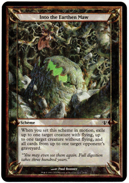 Magic the Gathering - Into the Earthen Maw (Oversized)  - Archenemy - LP+/NM-