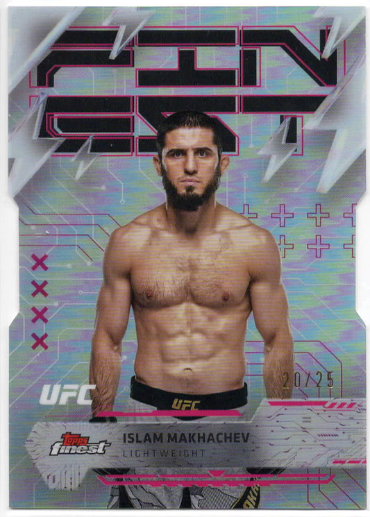 UFC - 2025 Topps Finest - Islam Makhachev - Serialized Die-Cut - 20/25 - #287 - Mint