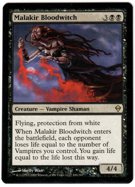 Magic the Gathering - Malakir Bloodwitch - RARE - Zendikar - Mint