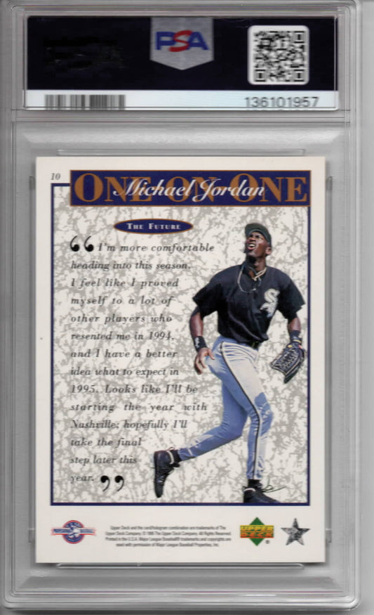 MLB - 1995 Upper Deck Minor League - Michael Jordan One on One - #10 - NM/M - PSA 8