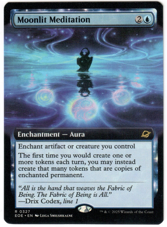 Magic the Gathering - Moonlit Meditation Extended Art - RARE - Edge of Eternities - Mint