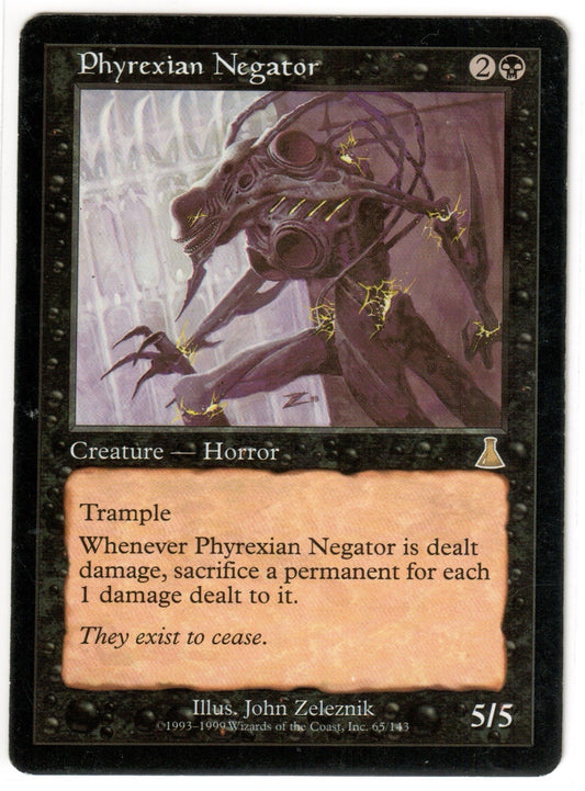 Magic the Gathering - Phyrexian Negator - RARE - Urza's Destiny - Lightly Played