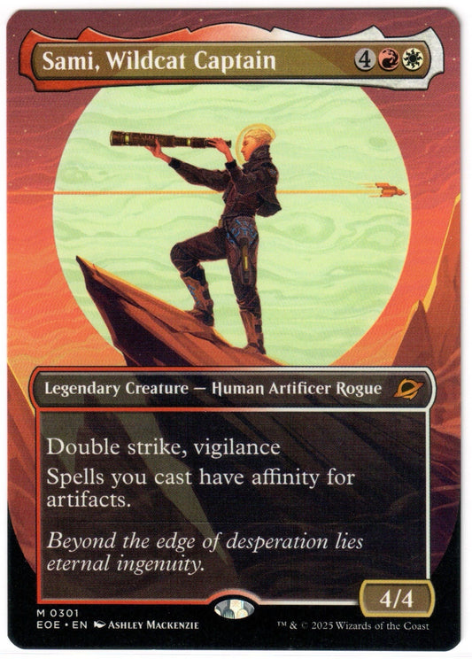 Magic the Gathering - Sami, Wildcat Captain Borderless - MYTHIC - Edge of Eternities - Mint