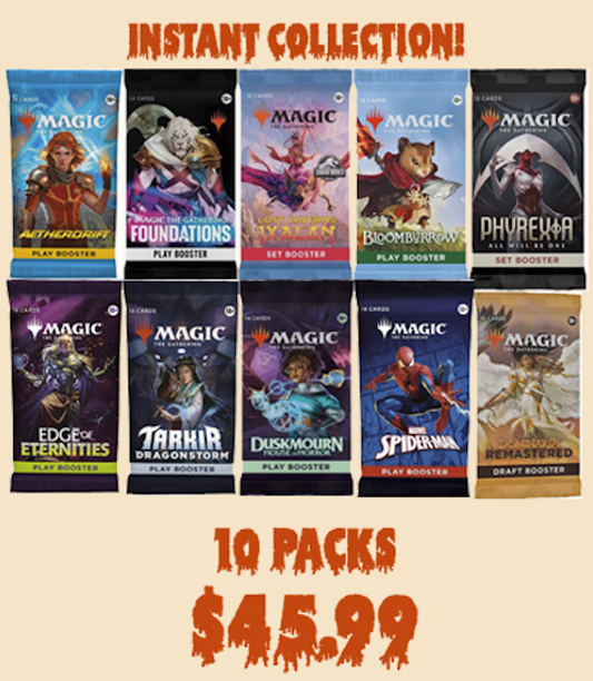 Magic the Gathering - HALLOWEEN SALE - INSTANT COLLECTION - 10 PACKS, 10 SETS!