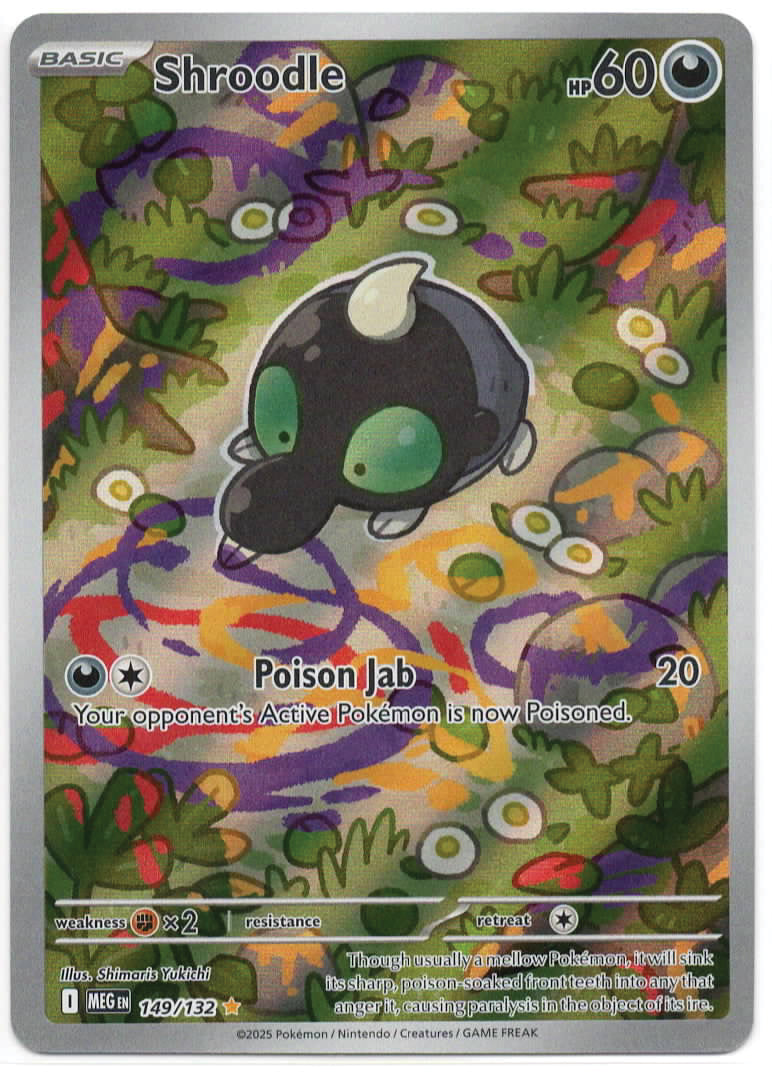 Pokemon TCG - Shroodle - 149/132 - ME01: Mega Evolution - Illustration Rare - Mint