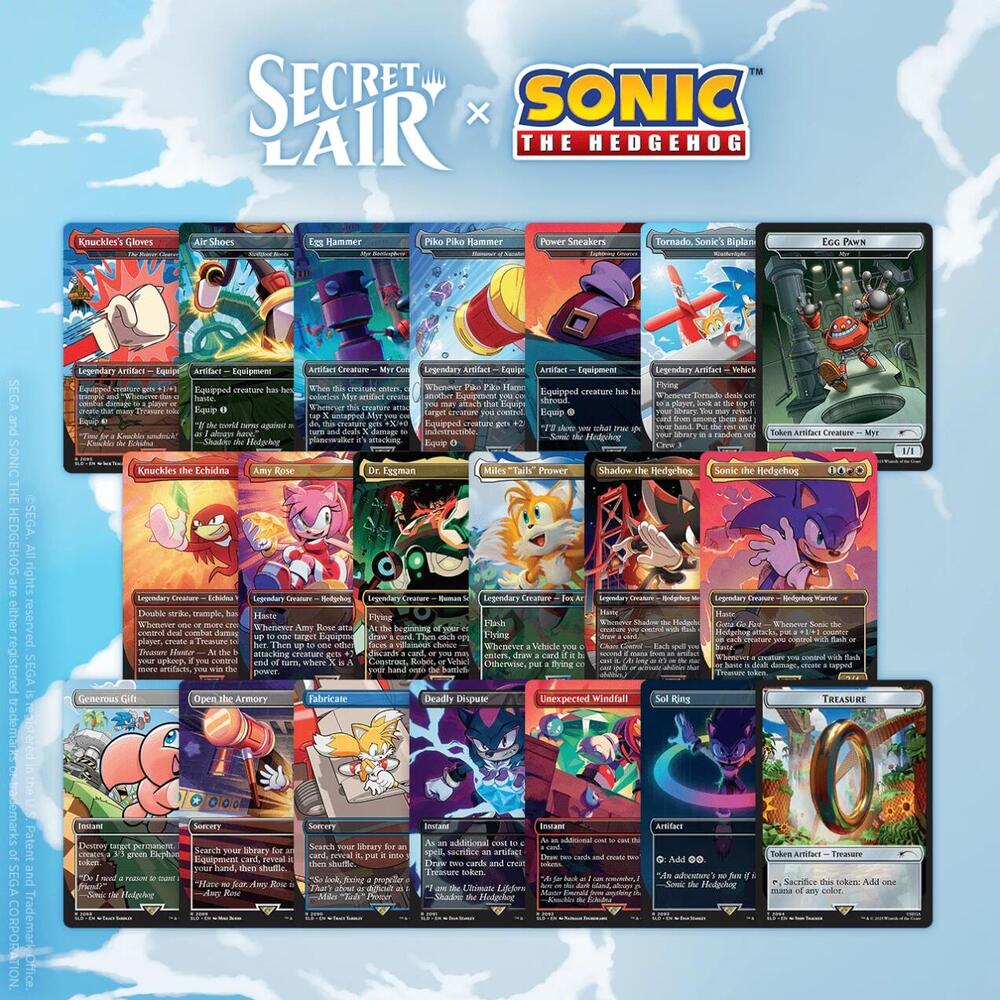 Secret Lair x Sonic the Hedgehog NON-FOIL Sets