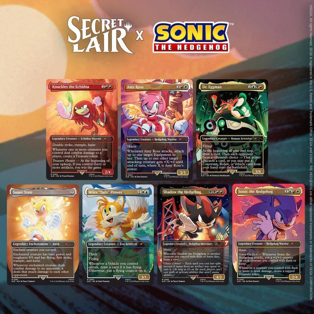 Secret Lair x Sonic the Hedgehog NON-FOIL Sets