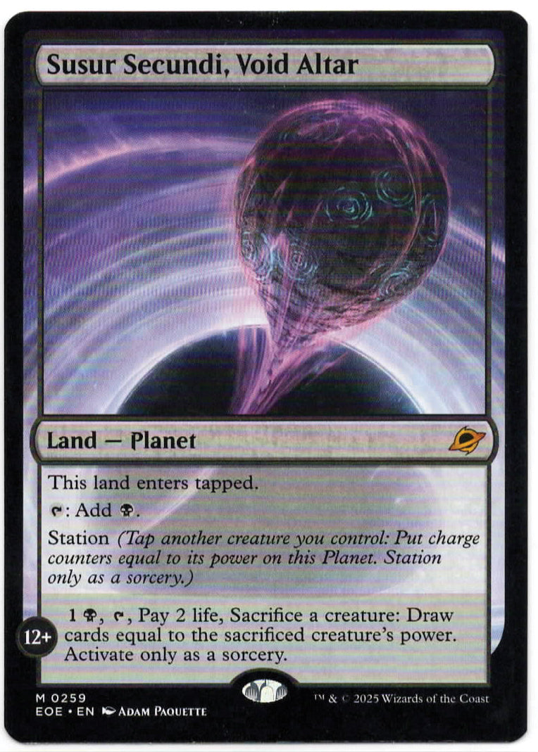 Magic the Gathering - Susur Secundi, Void Altar - MYTHIC - Edge of Eternities - Mint