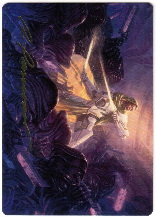 Magic the Gathering - Syr Vondam, Sunstar Exemplar Gold-Signature Stamped Art Card - Edge of Eternities - Mint