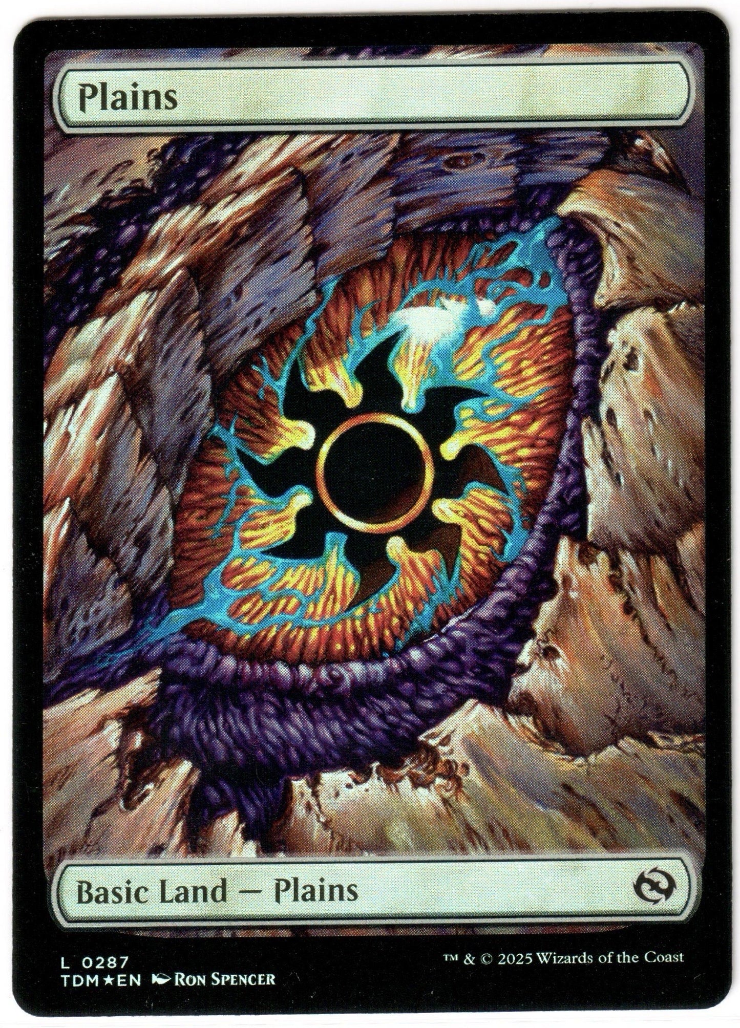 Magic the Gathering - Plains (287)(Dragon Eye) - Specialty - Tarkir Dragonstorm - Foil and Non - Mint