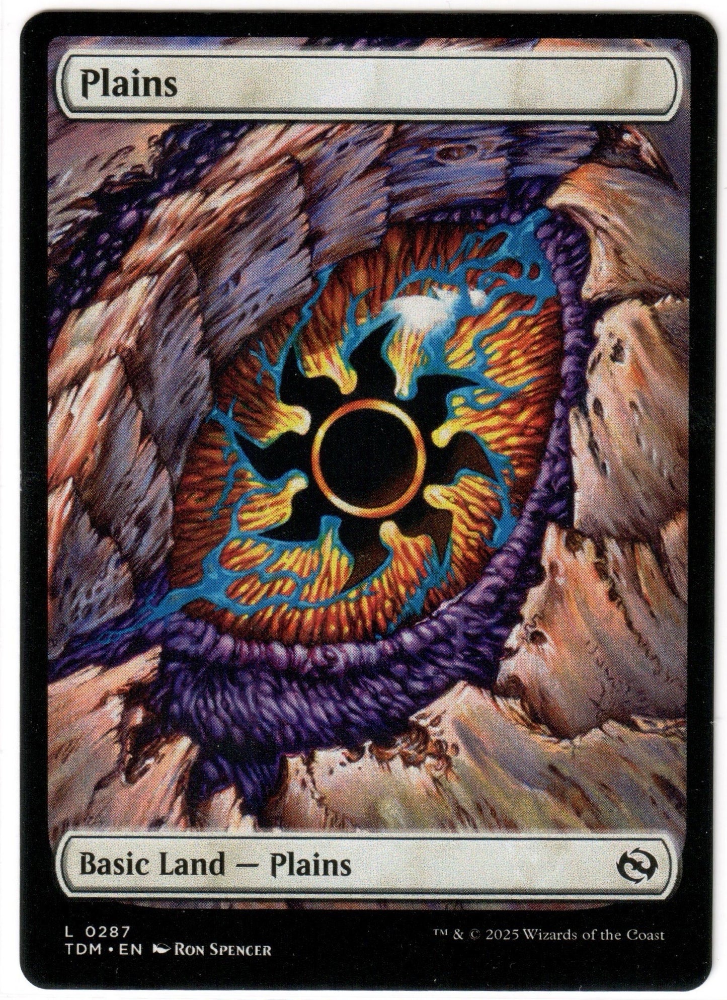 Magic the Gathering - Plains (287)(Dragon Eye) - Specialty - Tarkir Dragonstorm - Foil and Non - Mint