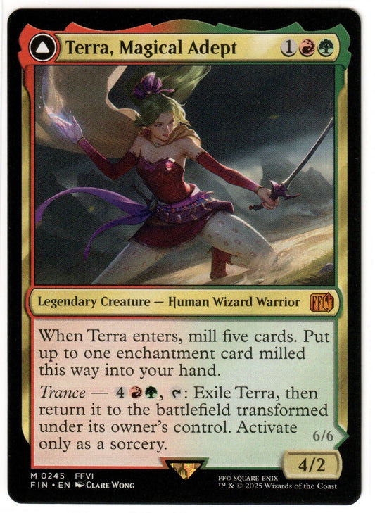 Magic the Gathering - Terra, Magical Adept - MYTHIC - Final Fantasy - Mint
