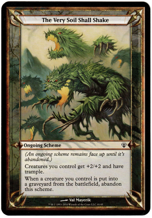 Magic the Gathering - The Very Soil Shall Shake (Oversized)  - Archenemy - LP+/NM-