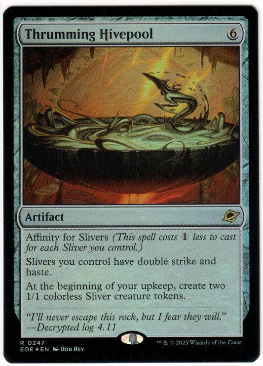 Magic the Gathering - Thrumming Hivepool Foil - RARE - Edge of Eternities - Mint
