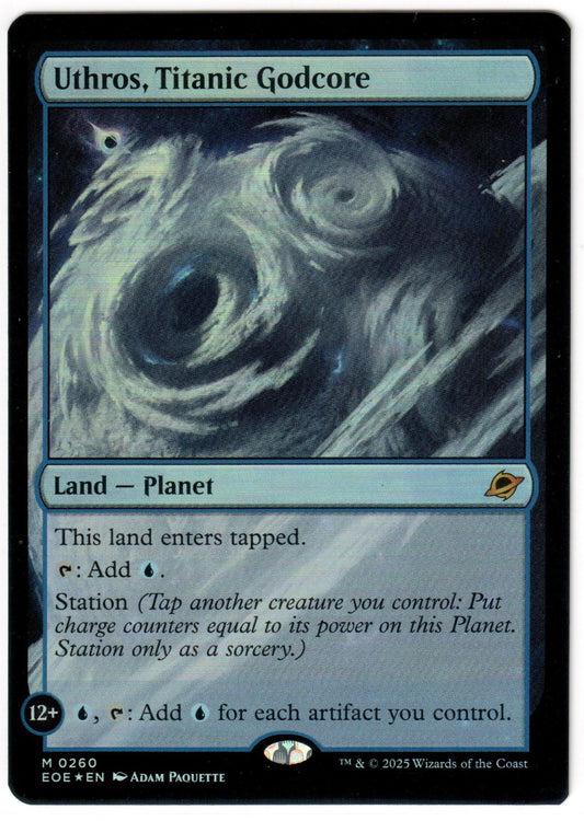 Magic the Gathering - Uthros, Titanic Godcore Foil - MYTHIC - Edge of Eternities - Mint