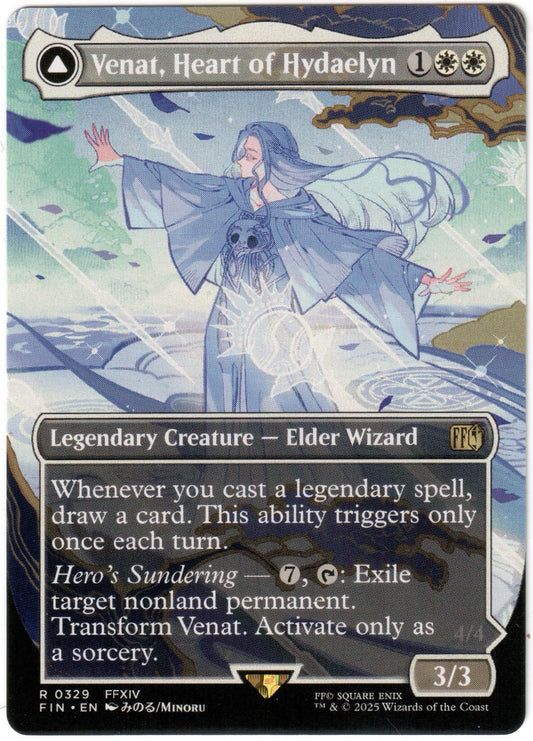 Magic the Gathering - Venat, Heart of Hydaelyn Borderless - RARE - Final Fantasy - Mint